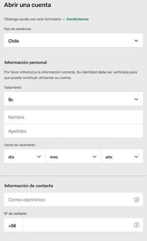 Pantalla Regístrate bet365