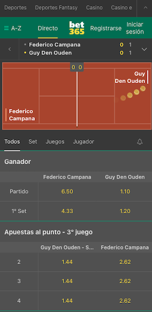 Bet365 Chile App - Experiencia en directo