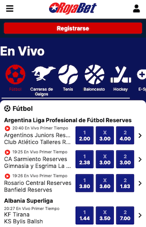 Rojabet App - Experiencia En Vivo