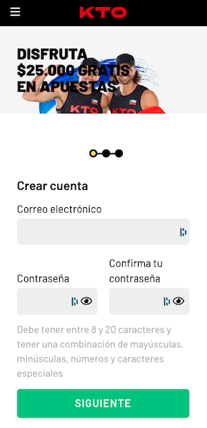 KTO Chile Opiniones - Crea tu cuenta