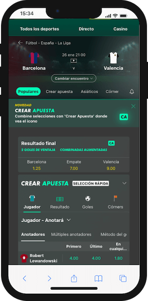 Pronóstico Barcelona vs Valencia de la jornada 21 de LaLiga 24/25  - Cuotas Bet365