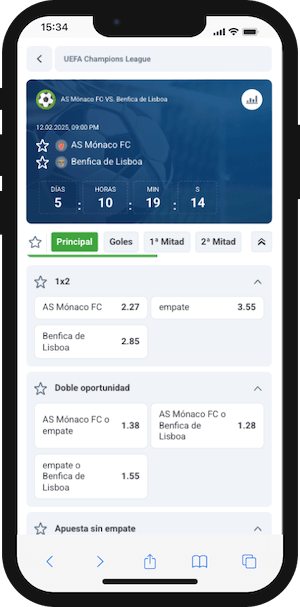 AS Monaco vs Benfica Pronóstico - Champions League 12.02.2025 cuotas 20Bet