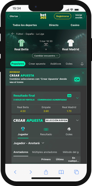 Pronóstico Betis vs Real Madrid - LaLiga - 01.03.2025 - Cuotas Bet365