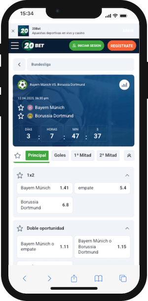 Bayern Múnich vs Dortmund - Pronóstico y cuotas 20bet 13.04.2025