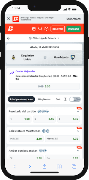 Coquimbo Unido vs Huachipato Pronóstico - Cuotas Betano 12.04.2025