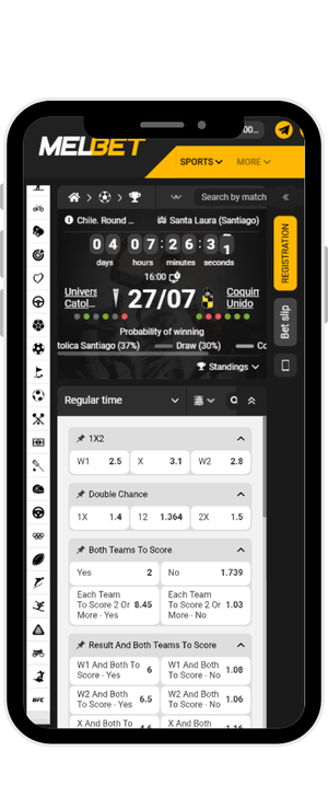 Cuotas del U. Católica vs Coquimbo en Melbet Chile Fecha17 del 2025