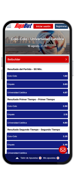 Cuotas del Colo-Colo vs. Universidad Católica Pronóstico Fecha 20 en Rojabet el 20-08-2025