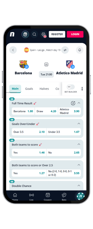 Cuotas Barcelona vs Atlético de Madrid fecha 19 de LaLiga en Novibet